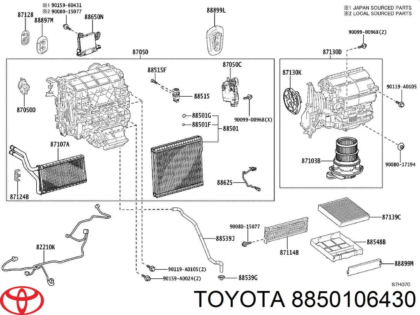  8850106430 Toyota