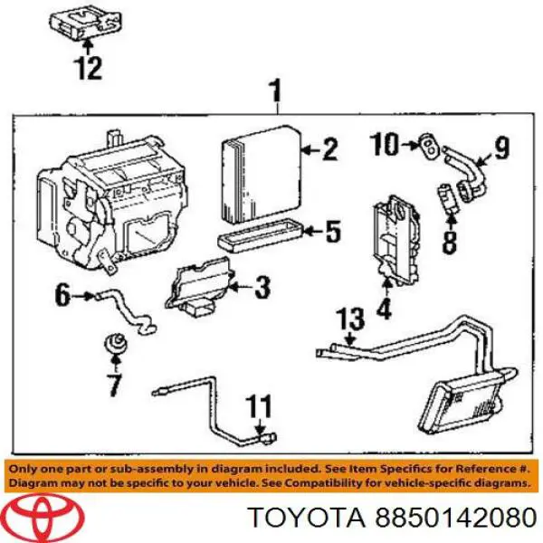 Vaporizador de aparelho de ar condicionado para Toyota RAV4 (XA2)