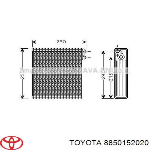 Радиатор испарителя кондиционера Toyota 8850152020 цена, от 51.92 USD