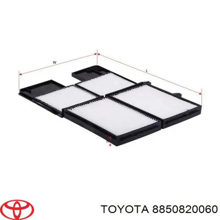 Воздушный фильтр салона Toyota 8850820060