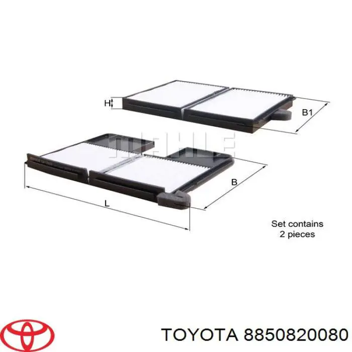 8850820080 Toyota фильтр салона