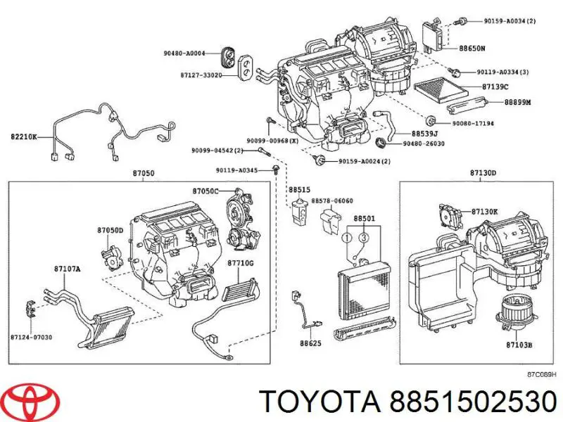 8851502530 Toyota 