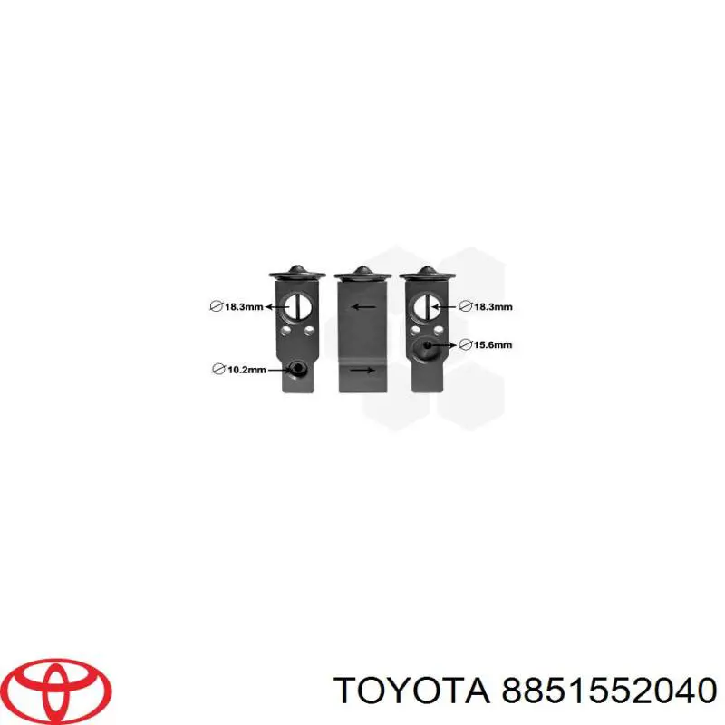 8851552010 Toyota Терморегулирующий вентиль кондиционера