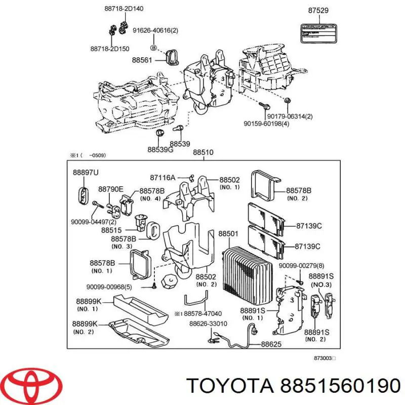 Клапан расширительный REMA-PARTS 8851560190 цена, от 13.56 USD
