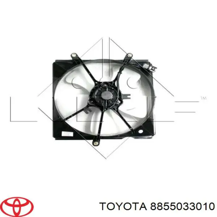 8855033010 Toyota диффузор радиатора охлаждения, в сборе с мотором и крыльчаткой