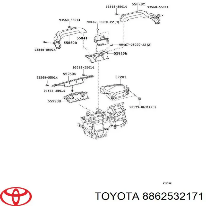 Датчик температуры окружающей среды на Toyota 4 Runner N180