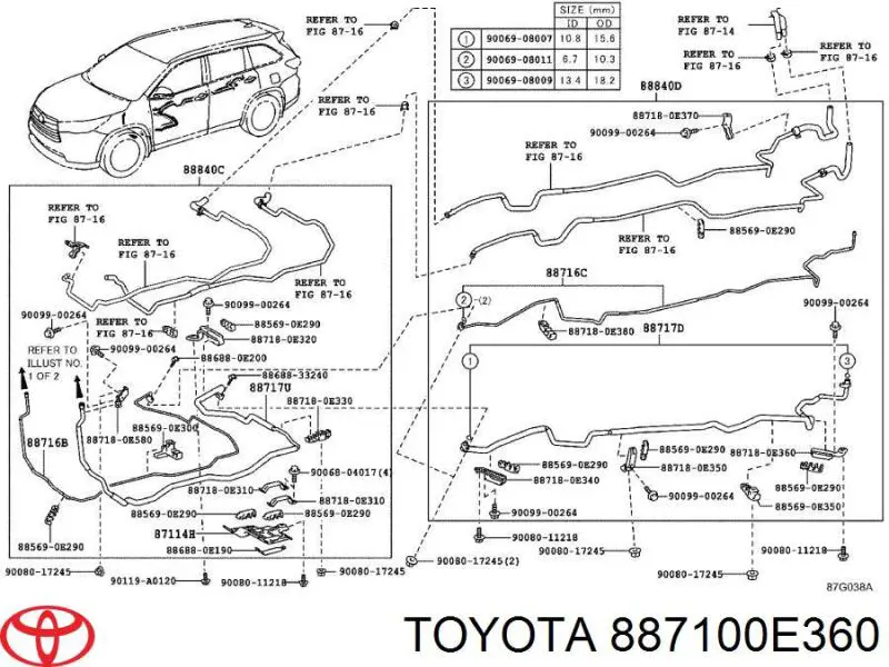  887100E360 Toyota