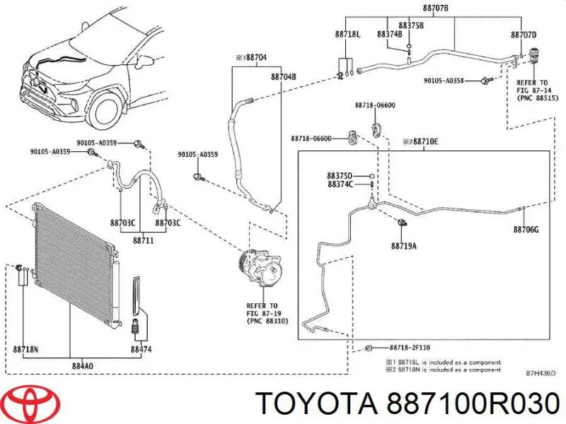 887100R030 Toyota 