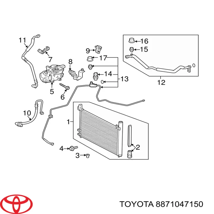  Toyota 8871047150 цена, от 190.01 USD