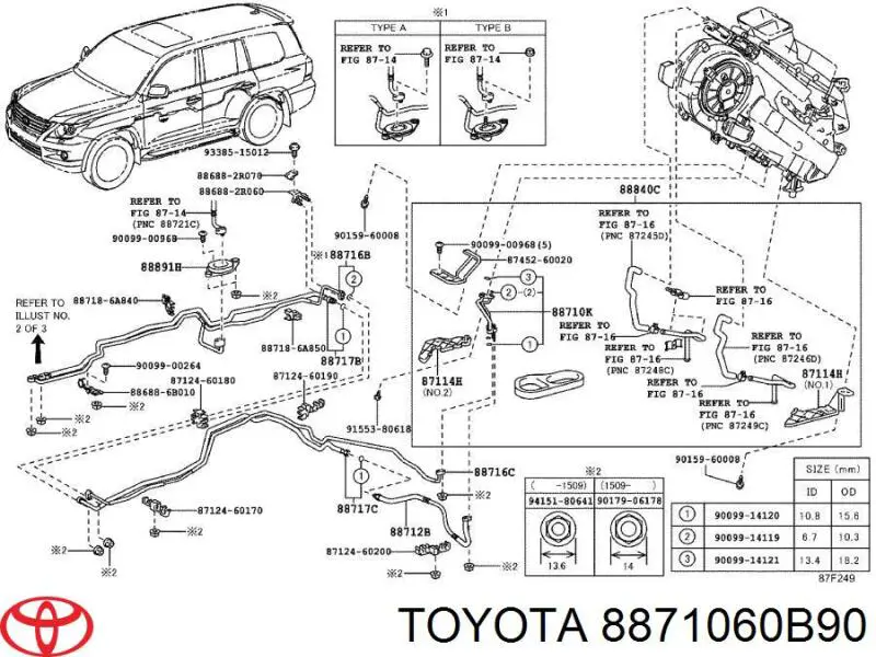  8871060B90 Toyota