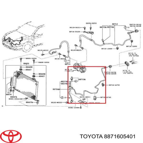 8871605401 Toyota 