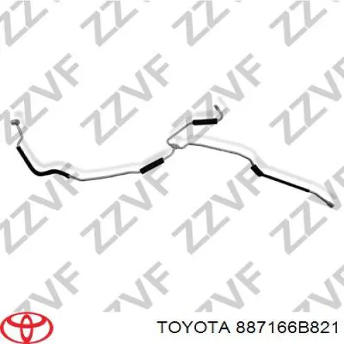 Шланг кондиционера, от осушителя к заднему испарителю Toyota 887166B820 цена, от 63.35 USD