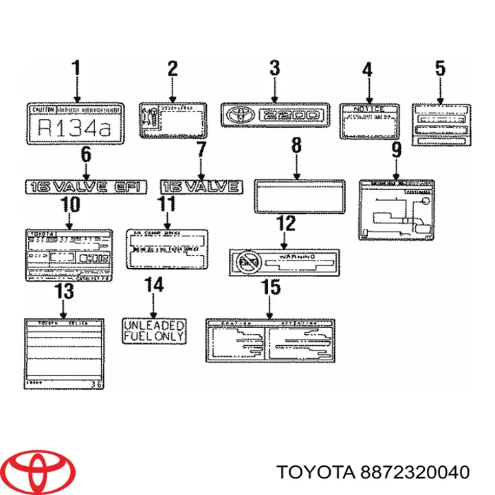 8872320040 Toyota 