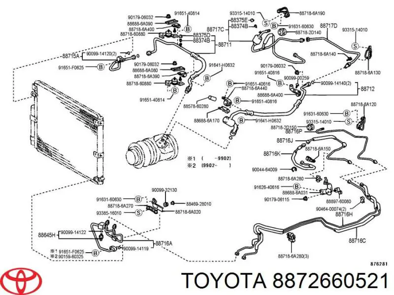 8872660521 Toyota 