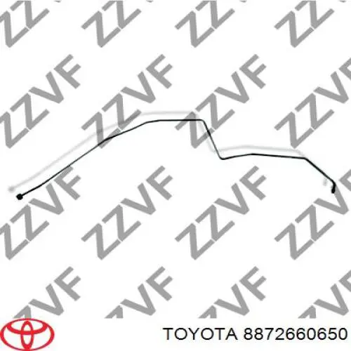 Шланг кондиционера, от осушителя к заднему испарителю Toyota 8872660650 цена, от 63.35 USD