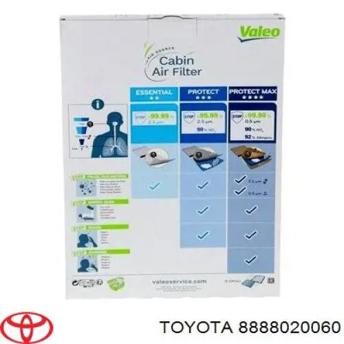 8888020060 Toyota Внутрисалонный фильтр
