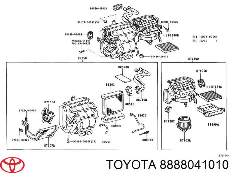 8888041010 Toyota фильтр салона
