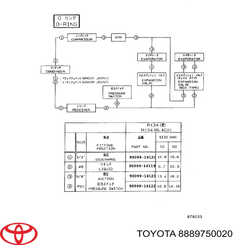 8889750020 Toyota 
