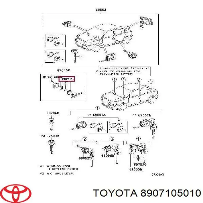 8907105010 Toyota 