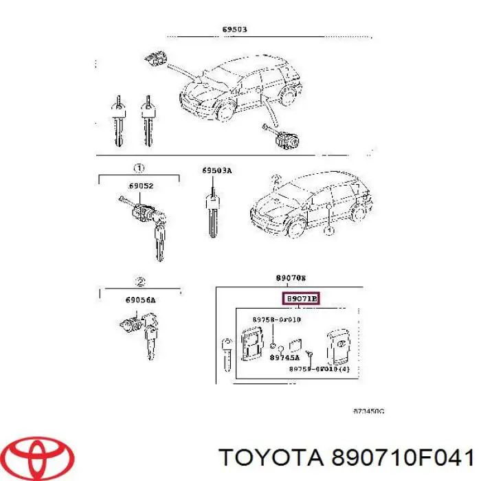  890710F041 Toyota