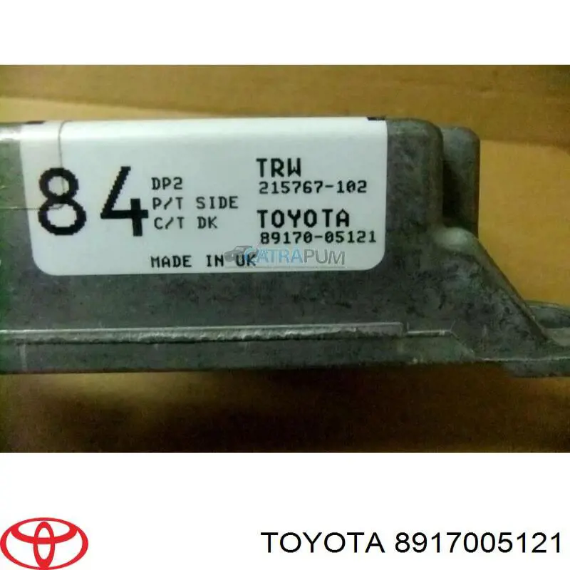 8917005121 Toyota модуль-процессор управления подушкой безопасности (эбу airbag)