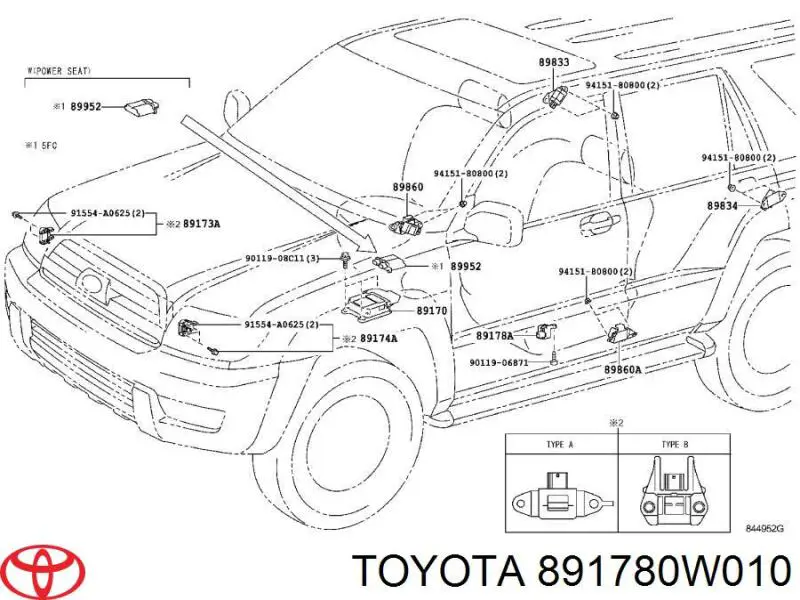 891780W010 Toyota 