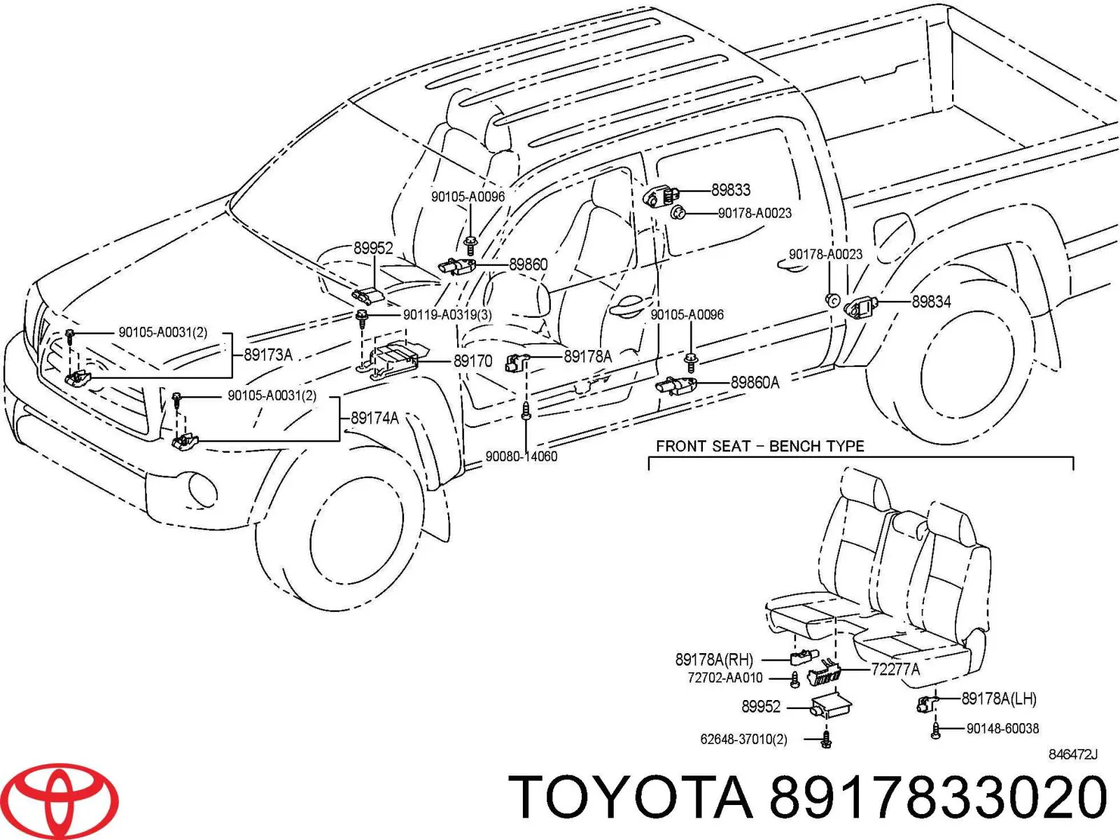 8917833020 Toyota 
