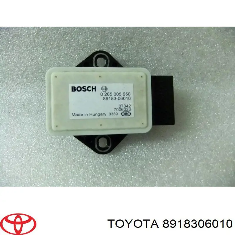 Sensor de aceleração longitudinal para Toyota Auris (E15)