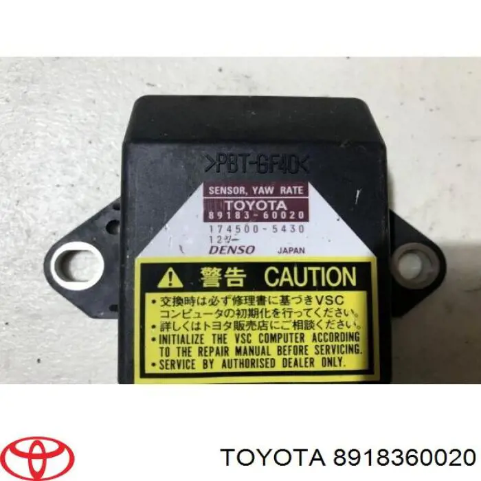 8918360020 Toyota датчик поперечного ускорения (esp)
