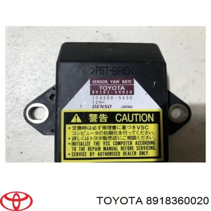 8918360020 TOYOTA Sensor de Aceleracion lateral (esp) original y equivalente