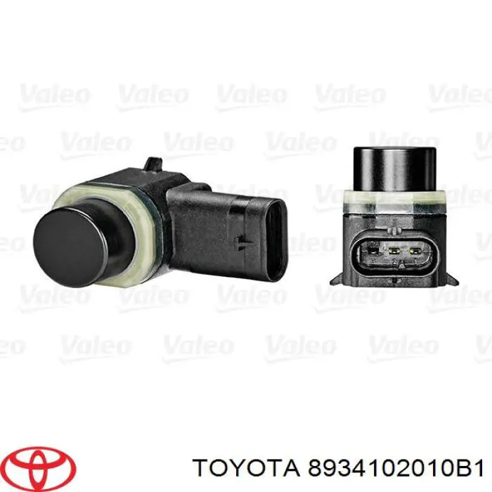 8934102010B1 Toyota sensor de sinalização de estacionamento (sensor de estacionamento dianteiro/traseiro central)