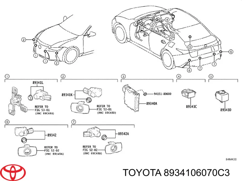  8934106070C3 Toyota