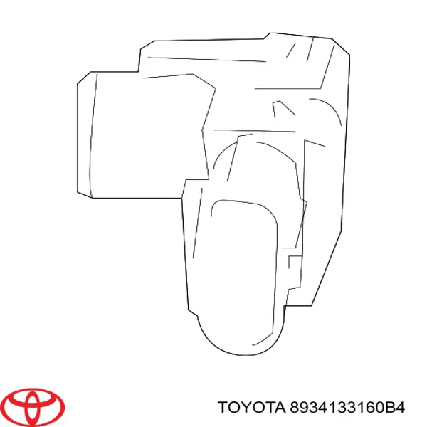 Датчик сигнализации парковки (парктроник) передний боковой 8934133160B4 Toyota