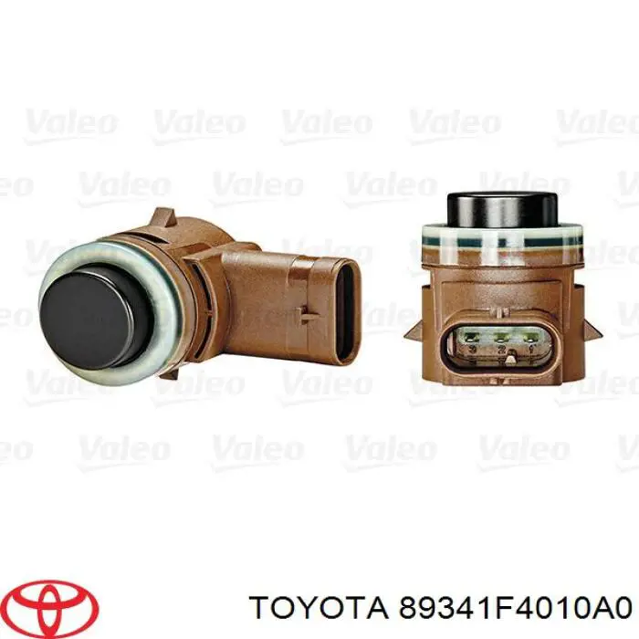 89341F4010A0 Toyota sensor de sinalização de estacionamento (sensor de estacionamento dianteiro/traseiro lateral)