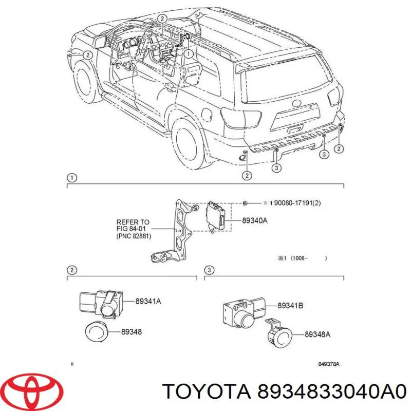  8934833040A0 Toyota