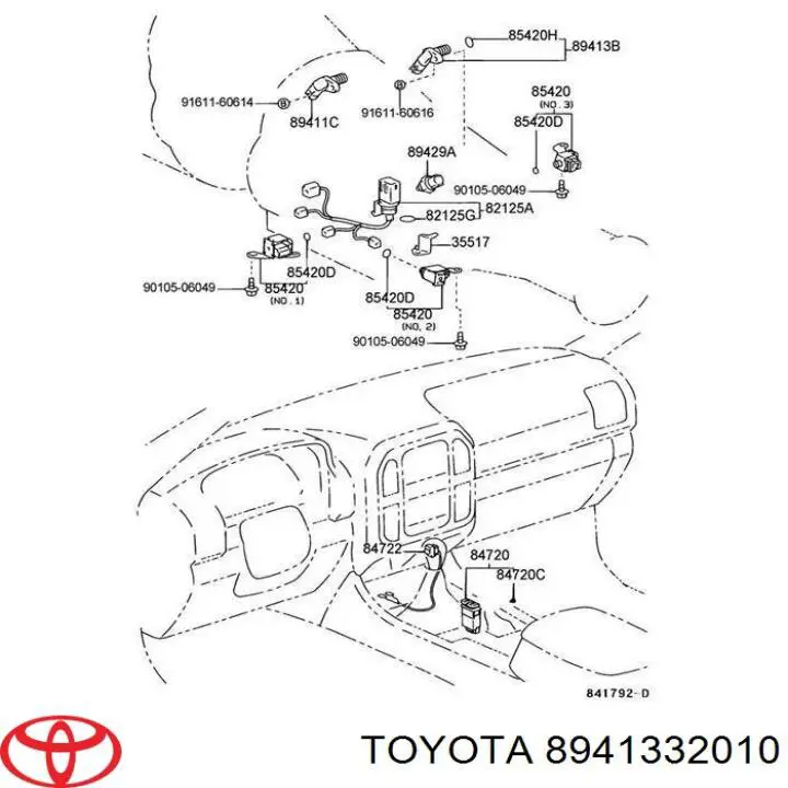 Sensor de velocidad 8941332010 Toyota