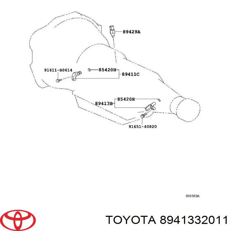 8941332011 Toyota датчик скорости