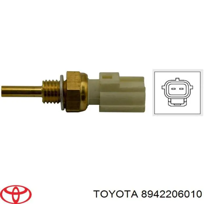 8942206010 TOYOTA Sensor de temperatura del refrigerante, salpicadero original y equivalente
