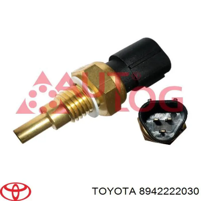 Sensor, temperatura del refrigerante (encendido el ventilador del radiador) 8942222030 Toyota