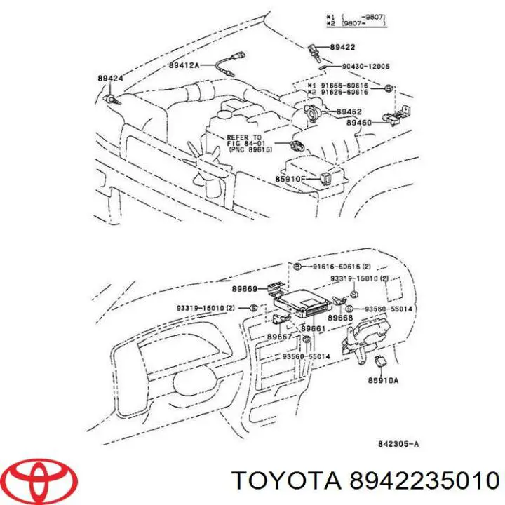 Sensor de temperatura do fluido de esfriamento Toyota 8942235010 preço, a partir de 19,18 USD