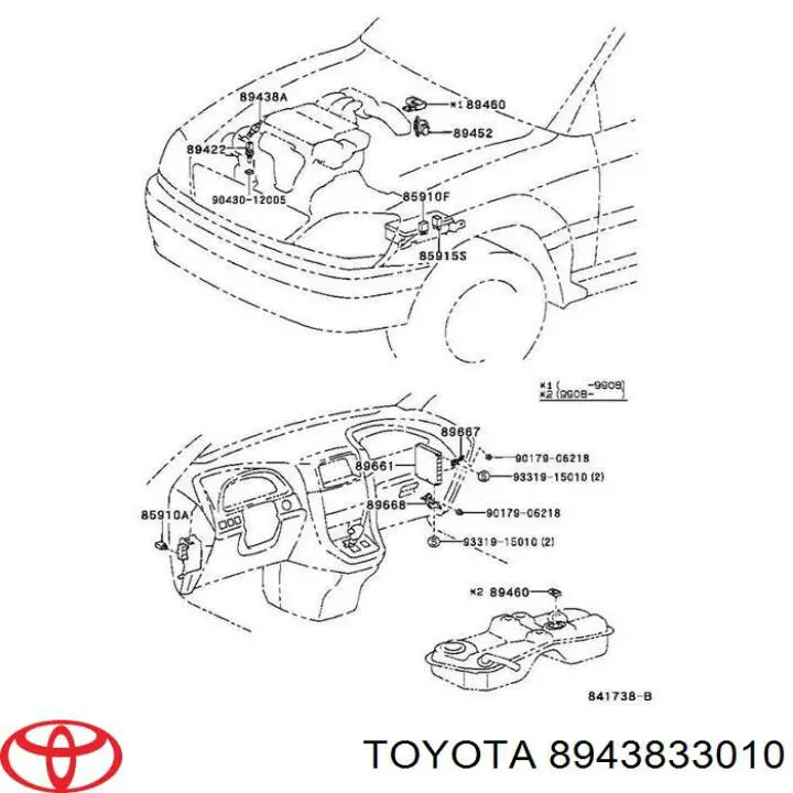 Датчик насоса гидроусилителя на Toyota Camry V20