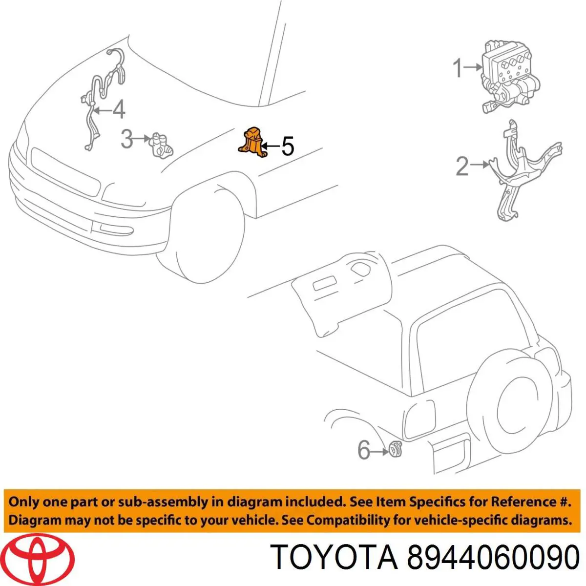  Toyota 8944060090 цена, от  USD