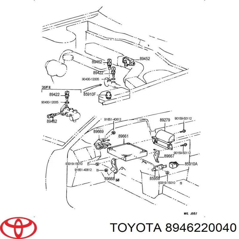 ДПДЗ Toyota 8946220040