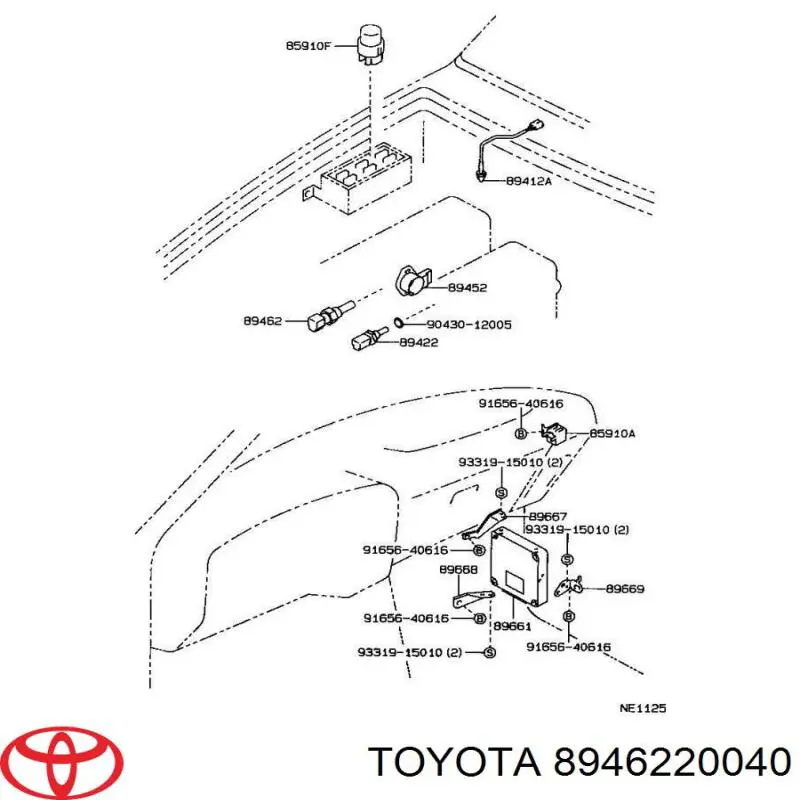 Sensor de posição da válvula de borboleta (potenciômetro) para Toyota Celica (T16)