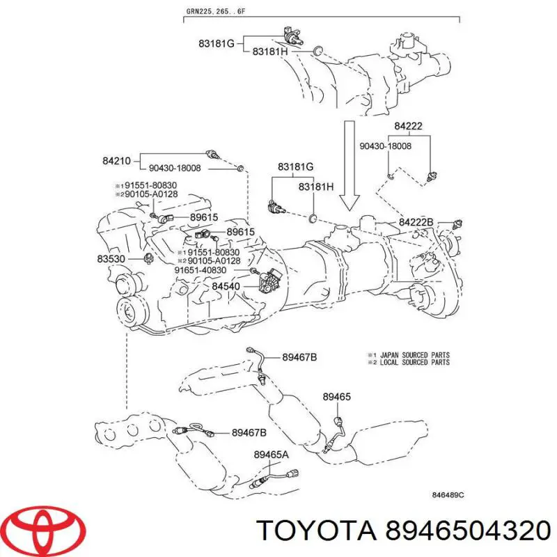  8946504320 Toyota