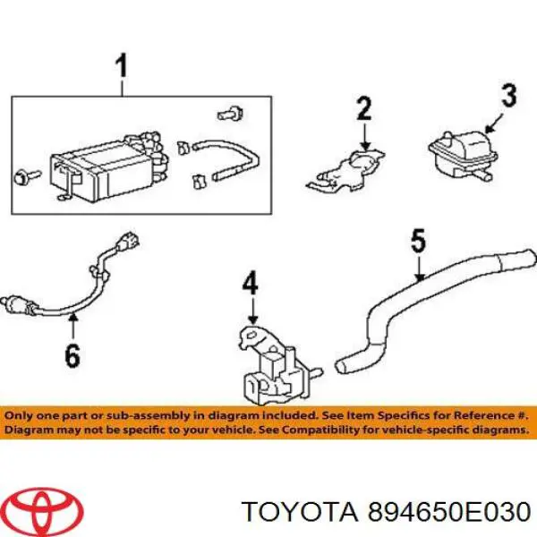 894650E030 Toyota Датчик кислорода после катализатора