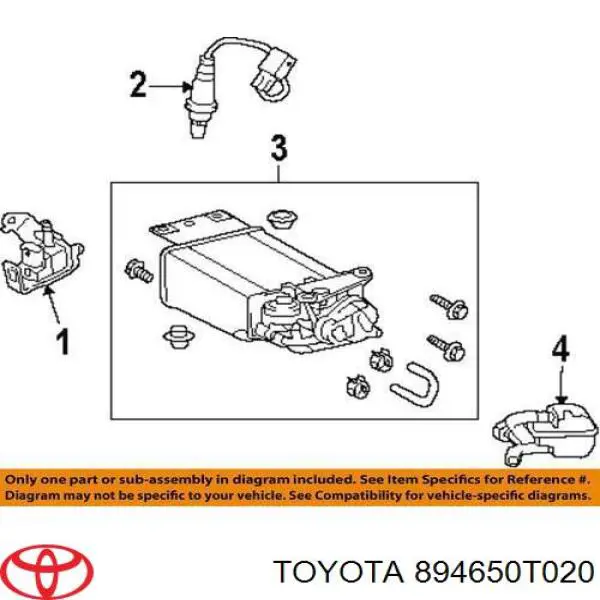 Лямбда датчик кислорода Toyota 894650T020 цена, от 24.28 USD