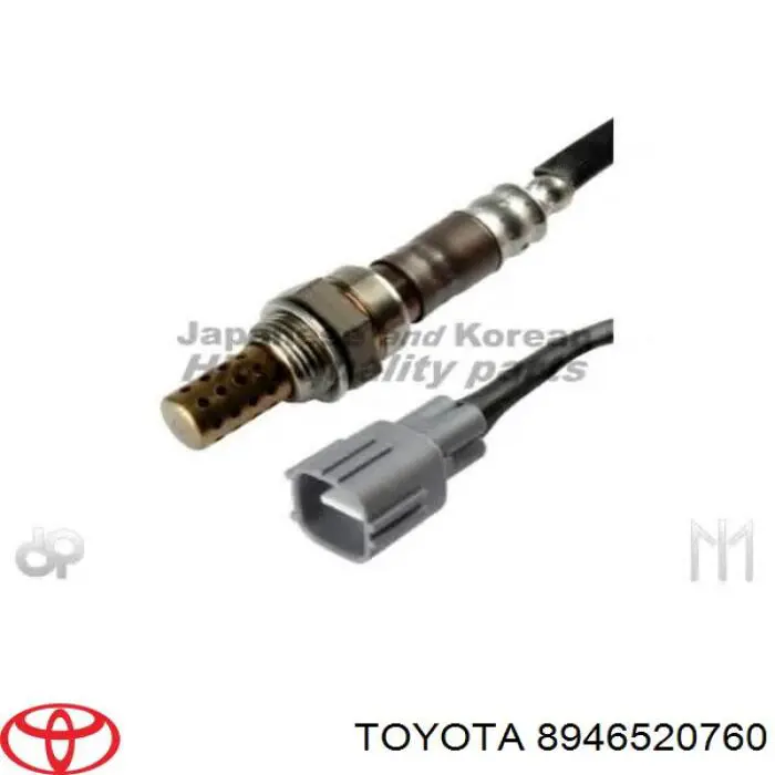 8946520760 Toyota лямбда-зонд, датчик кислорода после катализатора левый