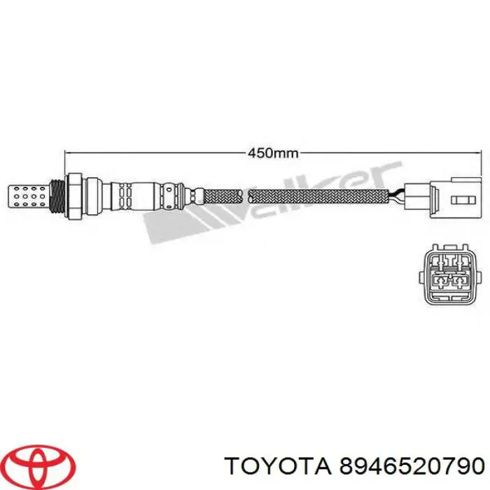 Купить 8946520790 Toyota Лямбда-зонд, датчик кислорода после катализатора правый