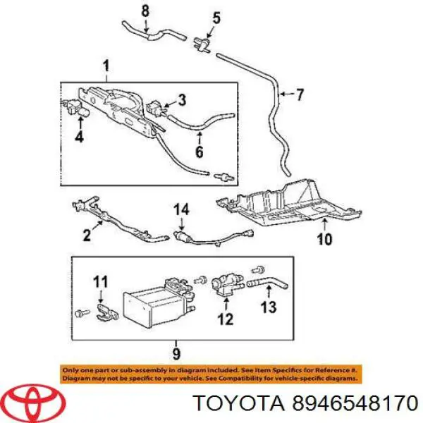 Лямбда-зонд, датчик кисню після каталізатора 8946548170 Toyota/Lexus